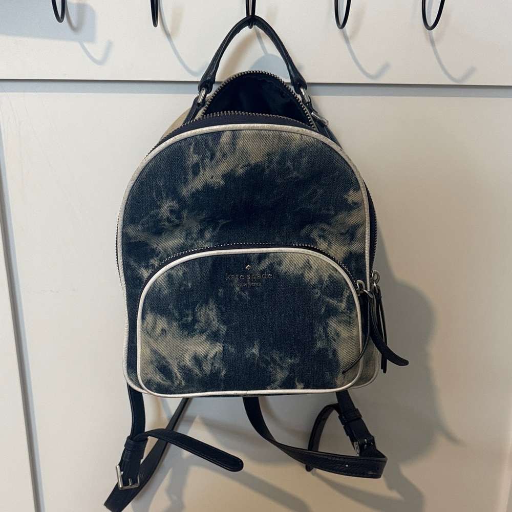 Kate Spade Denim and Cream Backpack